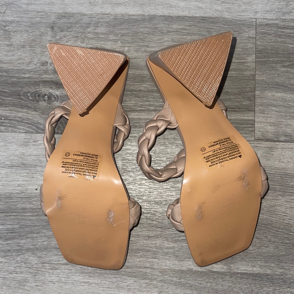 Nude Block Heels - Picture 3 of 3